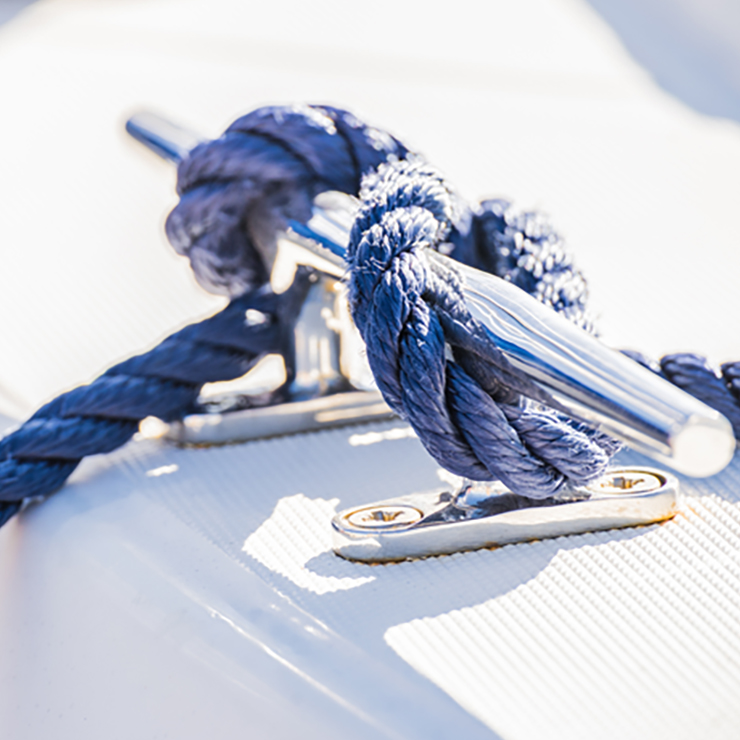 Closeup of Dock Cleat